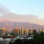 Santiago sunset, facing East-ish