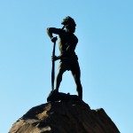 Statue on Cerro Santa Lucia